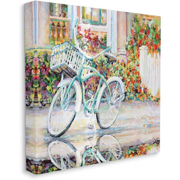 Red Barrel Studio® Expressive Blue Bike Basket By Reflective Water, C